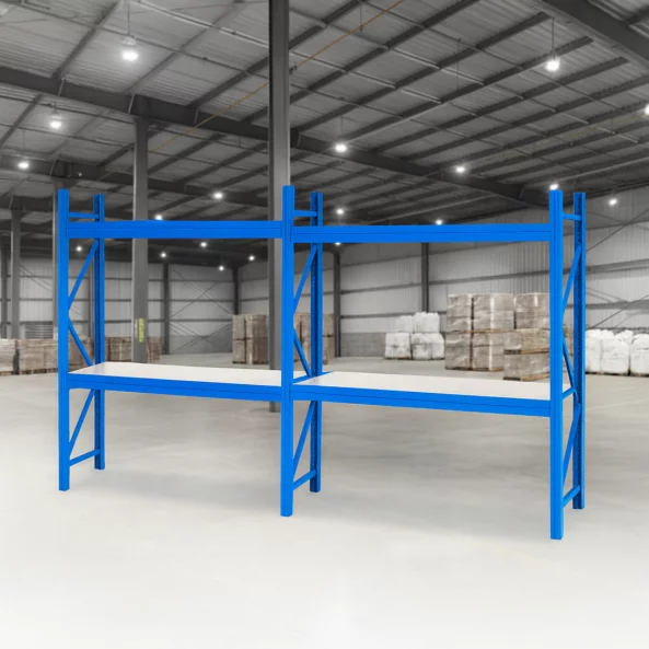 Estantería profesional de almacenamiento L930×l600×H2000, 400 kg – 2 niveles