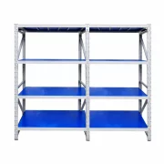 Разширение – Професионален складов стелаж – Д930 × Ш600 × В2000 – 800 кг – 4 нива