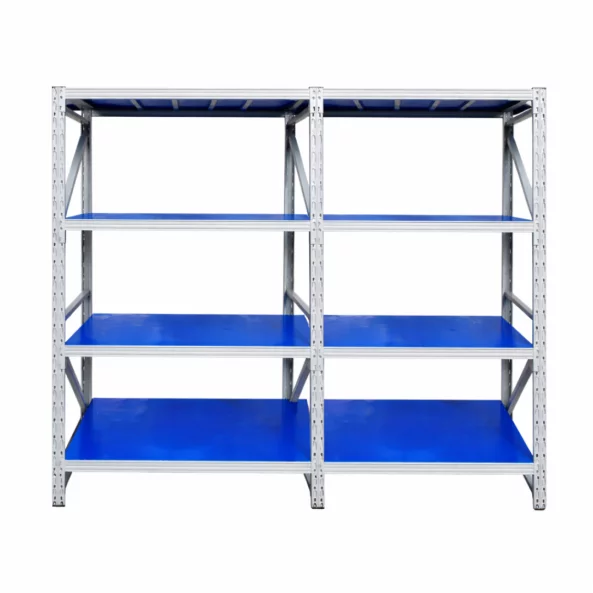Разширение – Професионален складов стелаж – Д930 × Ш600 × В2000 – 800 кг – 4 нива