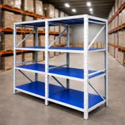 Разширение – Професионален складов стелаж – Д930 × Ш600 × В2000 – 800 кг – 4 нива