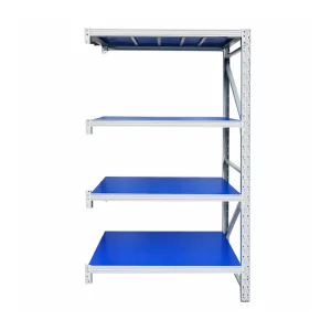 Разширение – Професионален складов стелаж – Д930 × Ш600 × В2000 – 800 кг – 4 нива