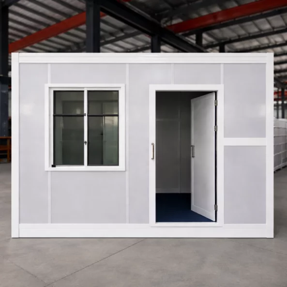 Container pliabil-cu ușă tip panou sandwich,ferestre PVC și instalație electrică–2450x3000x2470 mm