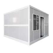 Container pliabil-cu ușă tip panou sandwich,ferestre PVC și instalație electrică–2450x3000x2470 mm