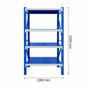 Професионален рафт за съхранение  L1000x600xH2000   / 800кг