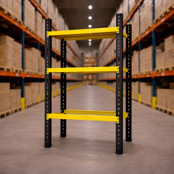 Професионален складов стелаж L1085 x 600 x H2000 мм, 600 кг – без рафтове