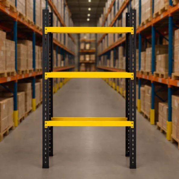 Професионален складов стелаж L1085 x 600 x H2000 мм, 600 кг – без рафтове