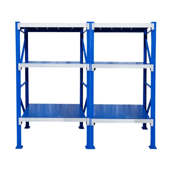 Extensión de estantería profesional de almacenamiento L1000 × 600 × H2000 – capacidad de carga 600 kg / 3 niveles