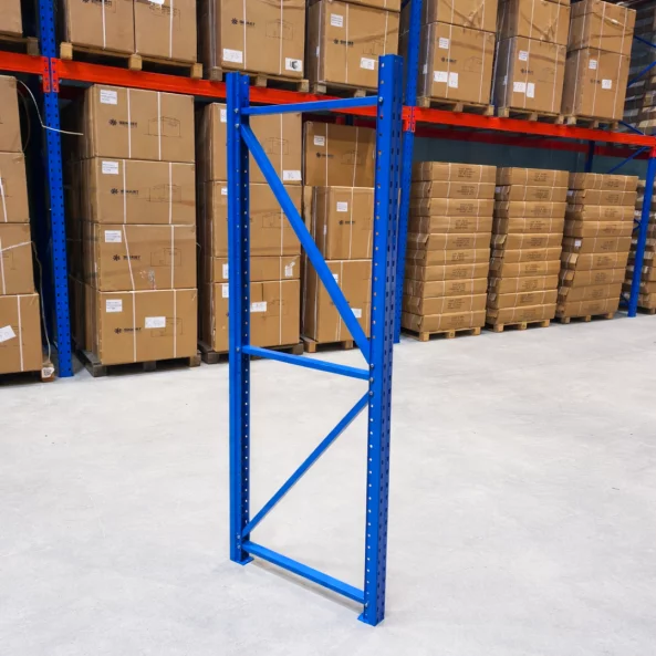 Pata para estantería profesional 2000 × 600 mm – con sistema de fijación mediante tornillos – 500 kg/nivel