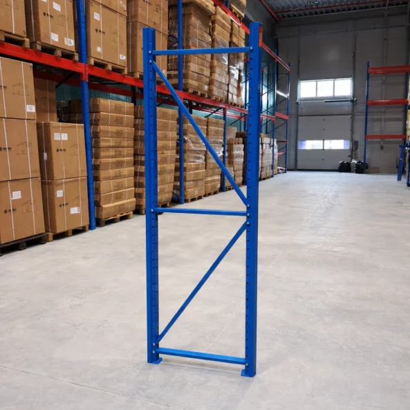 Pata para estantería profesional 2000 × 600 mm – con sistema de fijación mediante tornillos – 500 kg/nivel