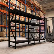 Extensie-Raft profesional pentru depozitare-L1200 x l400 x H2000 mm -100KG/NIVEL-Black