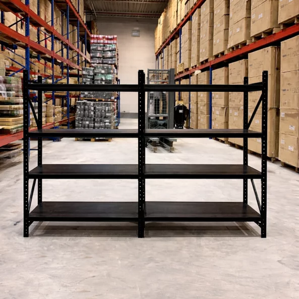 Extensie-Raft profesional pentru depozitare-L1200 x l400 x H2000 mm -100KG/NIVEL-Black