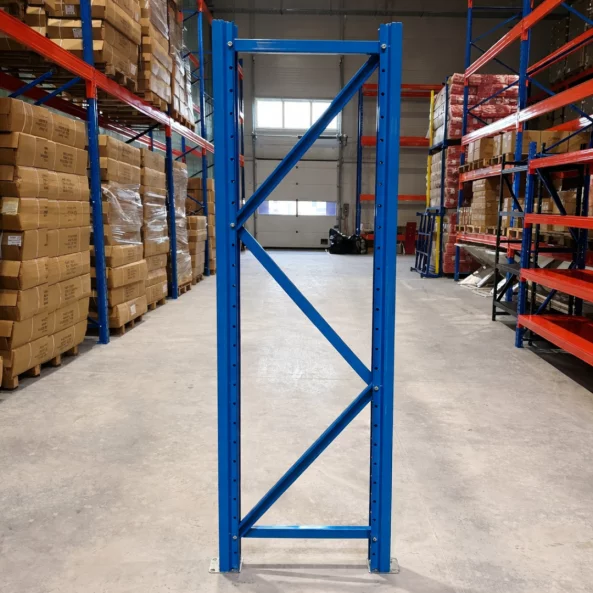 Professzionális polcláb 2000 × 600 × 90 × 70 mm, 1,5 mm vastagságú, csavaros rögzítőrendszerrel – 1000 kg/szint