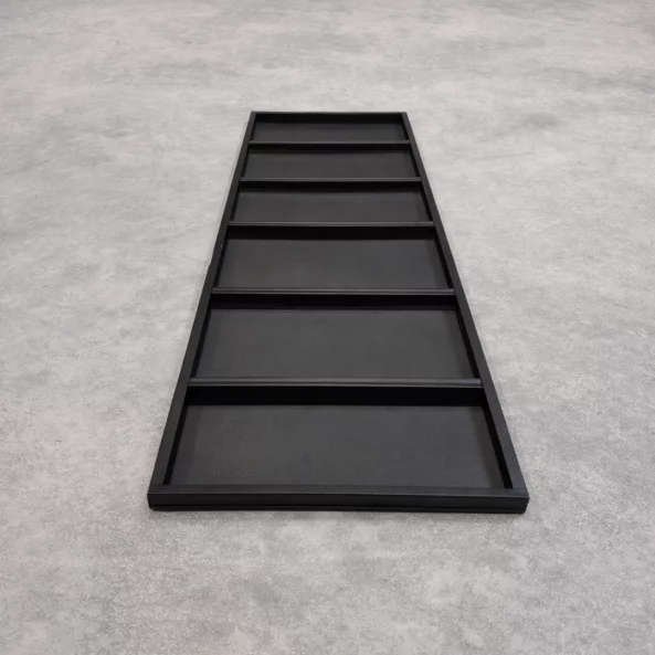 Estante metálico para estantería profesional – 1090 × 380 mm, grosor 0,25 mm – 100 kg/nivel