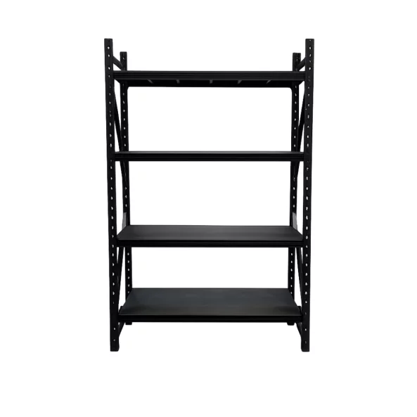 Raft profesional pentru depozitare-L1200 x l400 x H2000 mm -100KG/NIVEL-BLACK