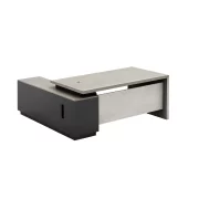 Birou managerial – blat melaminat 25 mm cu corp lateral W1600*D800*H750