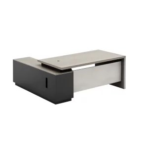 Birou managerial – blat melaminat 25 mm cu corp lateral W1600*D800*H750