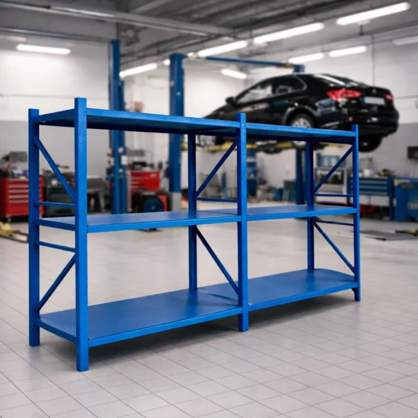 Bővítmény – Professzionális tárolópolc M2500xSZ600xH2000, 600 kg – KÉK