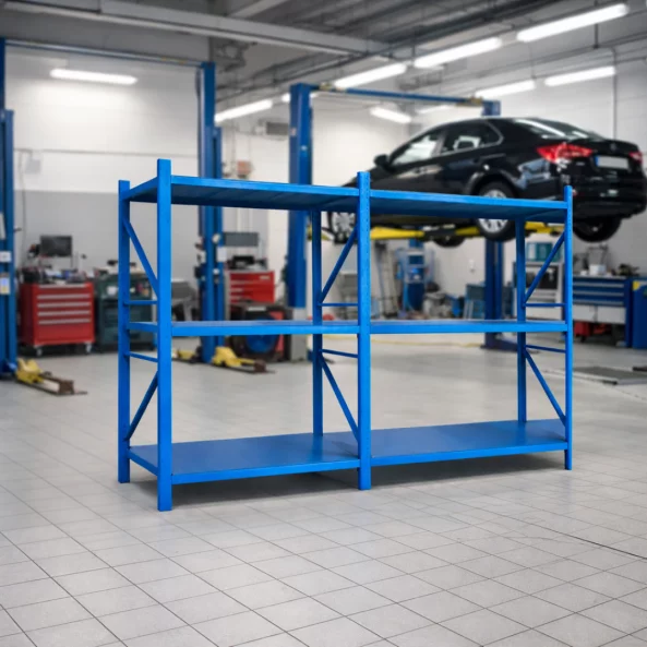 Bővítmény – Professzionális tárolópolc M2500xSZ600xH2000, 600 kg – KÉK