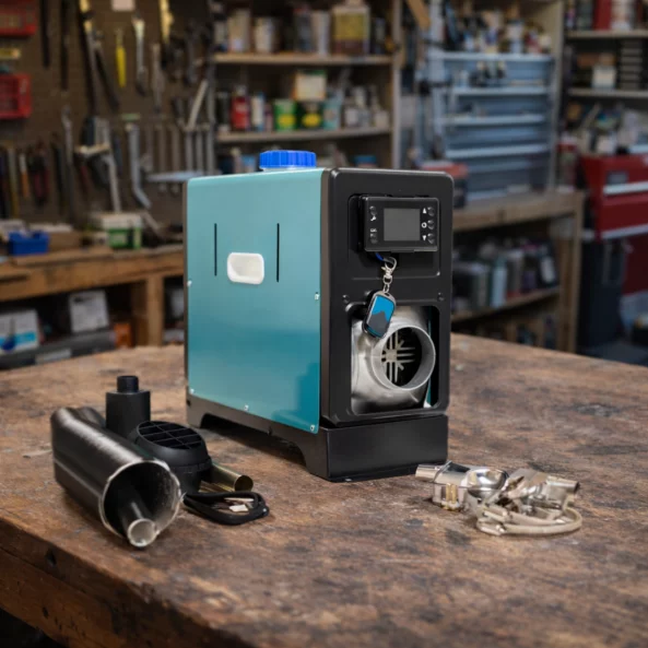 Calentador premium Smart Heater, portatil, diseno compacto, potencia 8 kW, 12V/24V y 220V, transformador integrado, bujia japonesa Kyocera