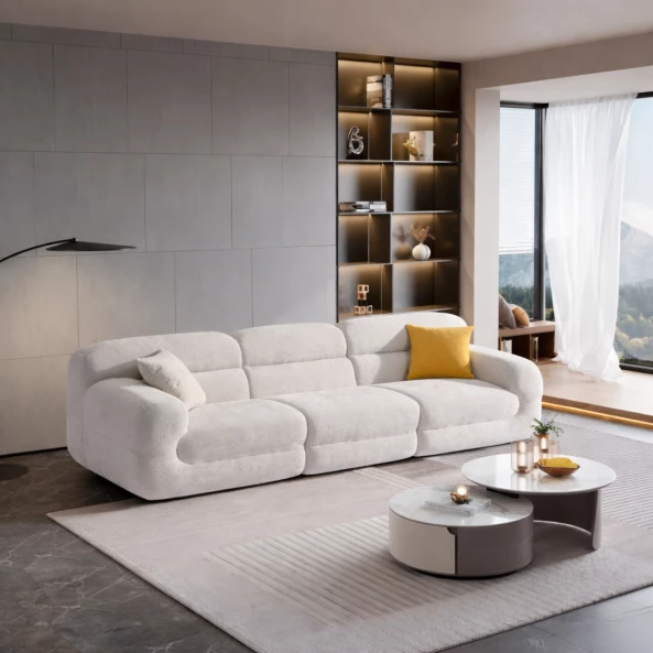 Canapea cu 3 locuri 25-S01, Material Compresat și Spumă W3350