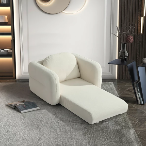 Canapea din spuma poliuretanica W3350, pliabila, Bej