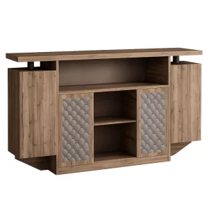 Dulap multifuncțional cu polițe și uși, PAL melaminat E1 50 mm, W2400×D400×H1200 mm