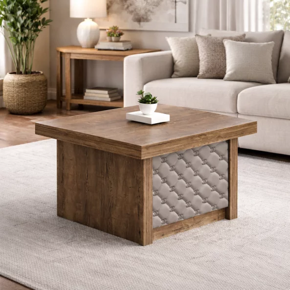 Masa de ceai din placa melaminata E1 50 mm, W800×D600×H450 mm