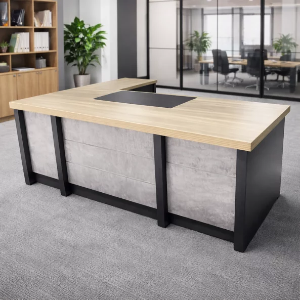 Мениджърско бюро SMART HEATER – меламинова конструкция с декоративен преден панел