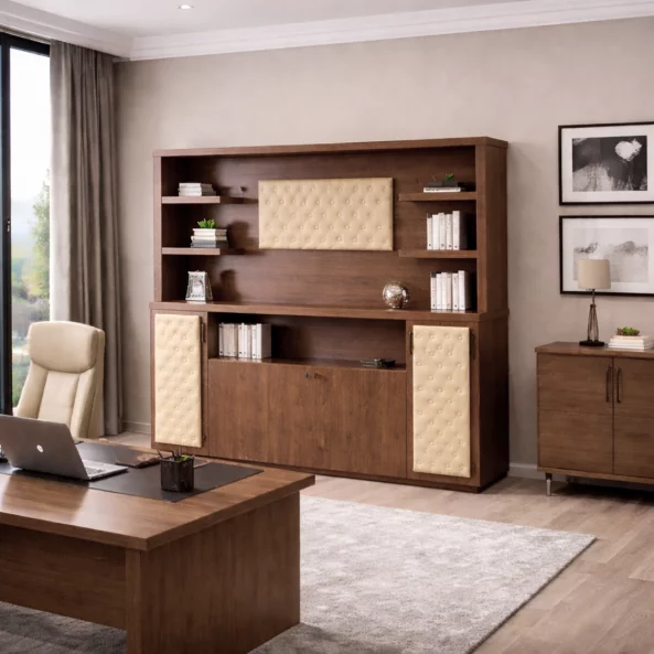 Dulap Arhivare SMART HEATER cu cabinet inferior decorativ -maro stejar