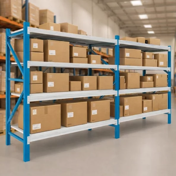 Bővítő elem – Professzionális tárolópolc H2500×l600×L2000, 800 kg – 4 szint