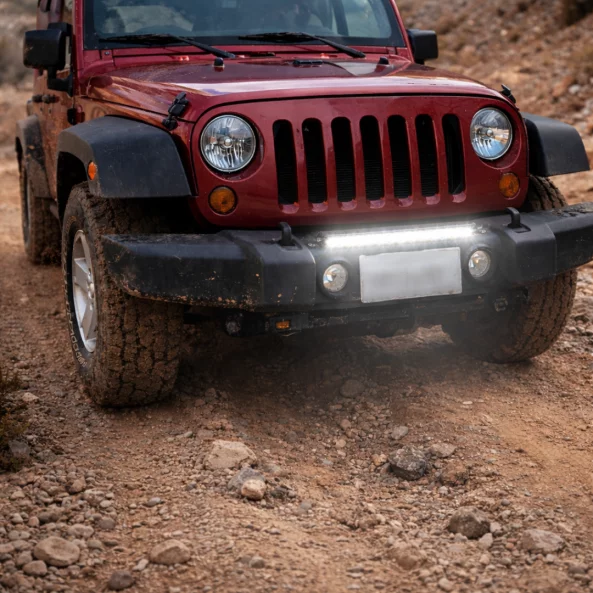 Bara LED Slim 6D-lentila optica unica- 13inch 36W Off-Road