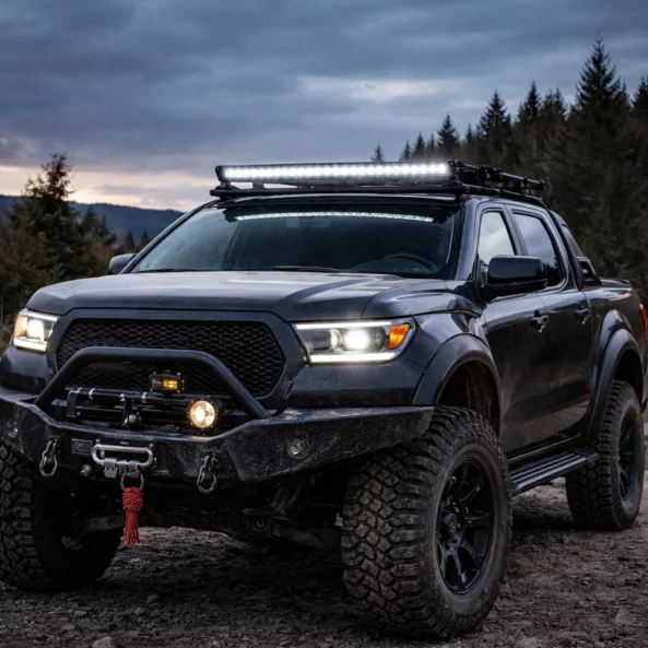 6D Slim LED fényrúd – egyetlen optikai lencse, 26 hüvelyk 72W Off-Road