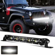 Barra LED Slim 6D – lente óptica única, 7 pulgadas, Off-Road, 18W