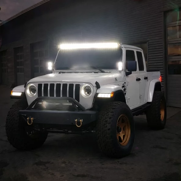 6D Slim LED fényrúd – egyetlen optikai lencse, 50 hüvelyk 144W Off-Road