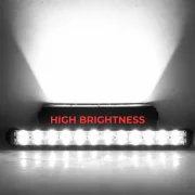 Bara LED Slim 6D-28 inch 216W – Lentile Duble, Profil Subțire