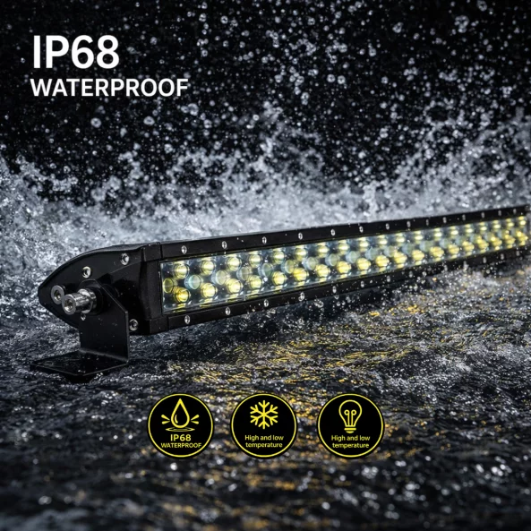 LED Slim 6D fényrúd 42 hüvelyk 324W – Dupla lencsék, vékony profil