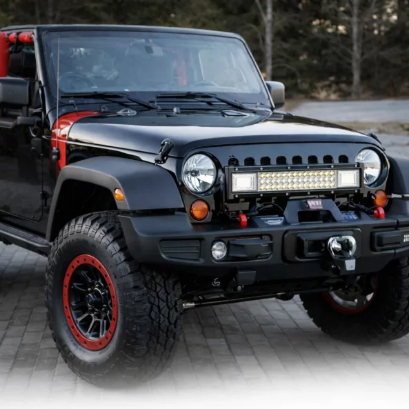 Bară LED dreaptă-trei rânduri de LED-uri,design stil Hummer 14 inch 162W