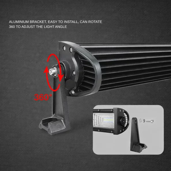 Egyenes LED rúd – három sor LED-del, Hummer stílusú dizájn, 52 hüvelyk, 675 W