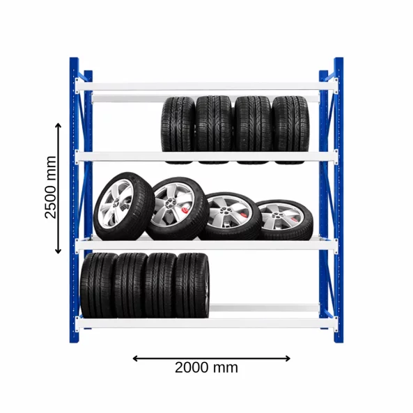 Raft profesional pentru depozitare anvelope H2500XL2000Xl600,800kg - PRODUS RESIGILAT!