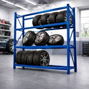 Estantería profesional para almacenamiento de neumáticos H2000xL2000xL400, 800 kg – ¡PRODUCTO REACONDICIONADO!