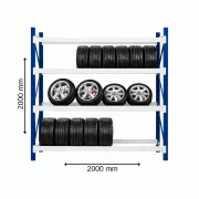Raft profesional pentru depozitare anvelope H2000XL2000Xl600,800kg - PRODUS RESIGILAT!