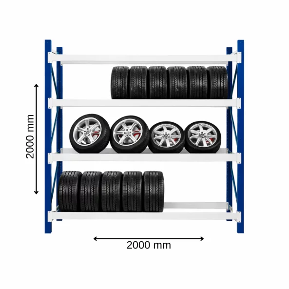 Raft profesional pentru depozitare anvelope H2000XL2000Xl600,800kg - PRODUS RESIGILAT!