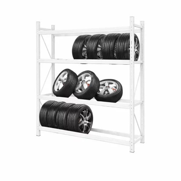 Raft profesional pentru depozitare anvelope H2000XL2000Xl600,800kg,alb - PRODUS RESIGILAT!