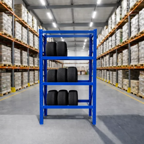 Raft profesional pentru depozitare anvelope H2000XL1000Xl600,800kg,albastru - PRODUS RESIGILAT!