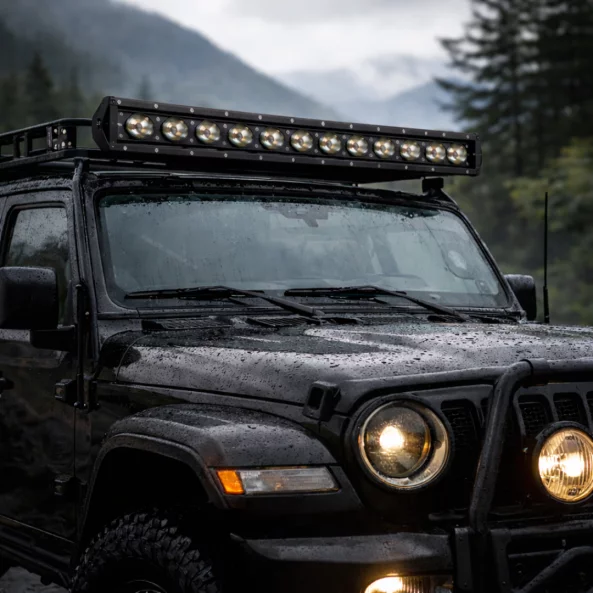 Автомобилна LED светлинна греда 8D, леща тип прожектор, 27 инча 120W