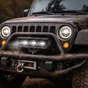 8D LED Светлинна Греда за Автомобил, С Проекторна Леща 8 инча 30W