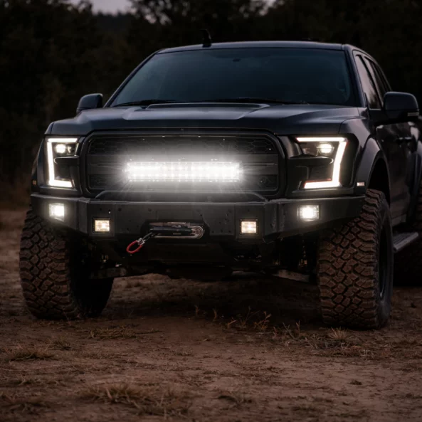 Автомобилна LED лента 13 инча, 120W – два реда LED диоди