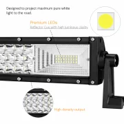 Извита LED светлинна лента – три реда LED, 50 инча, 648 W