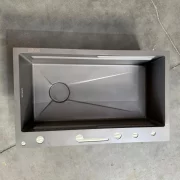 Az AB7546D-A-6-1-GRAY mosogatóval kompatibil medence, kiváló minőségű, karcálló – ÚJRACSOMAGOLT TERMÉK!