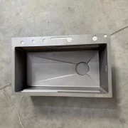 Az AB7546D-A-6-1-GRAY mosogatóval kompatibil medence, kiváló minőségű, karcálló – ÚJRACSOMAGOLT TERMÉK!